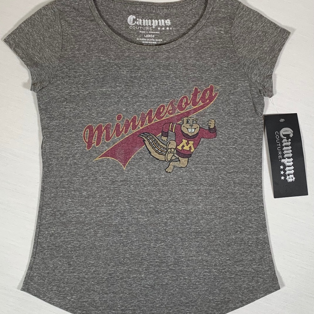 MINNESOTA GOLDEN GOPHERS SHIRT GIRLS LARGE NCAA